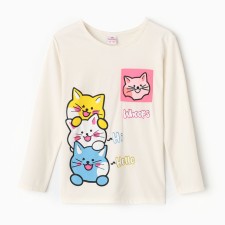 Longslit for the girl, the color of the milk, height 128 cm