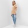 Women's T -shirt, beige color, size 54