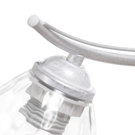 Riana chandelier 3x40W E27 white, silver 50x50x23cm-6