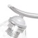 Riana chandelier 3x40W E27 white, silver 50x50x23cm