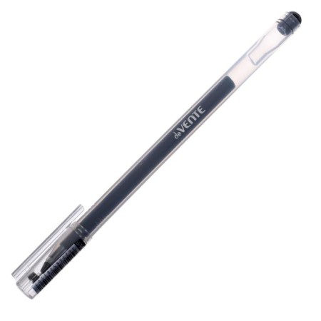 Gel pen 0.5 mm, Devente Kilometrico, black ink, increased ink, length 1200 m, transparent case, one -time housing-2