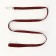 Acunition set of embossed, leash 120 x 1.5 cm, OG 36-49 cm, red-black