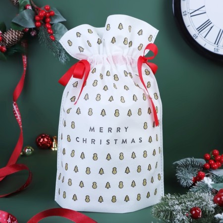 Gift bag "New Year's Pattern", 22 x 32 cm