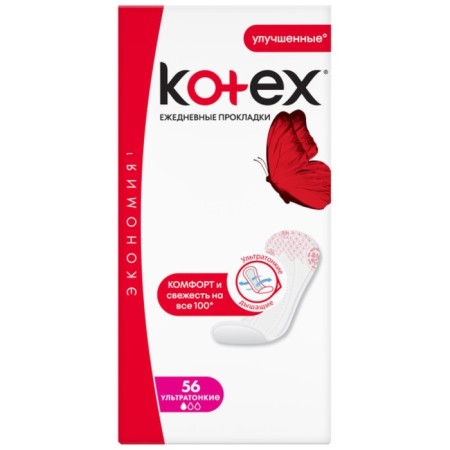 Kotex daily gaskets, ultra -thin, 56 pcs.-10
