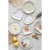 Ceramic plate "Summer Day", 21.5 cm, white color