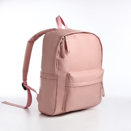 Youth backpack with lightning, 4 pockets, pink color