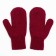 Mittens double children, red color, size 12 (3-6 years)