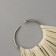 Palette for varnishes on a ring, 50 nails, oval shape, ivory color