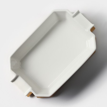 Bellatenero heat -resistant baking form, 1000 ml, 25.6 × 14.9 × 6.2 cm, white color-5