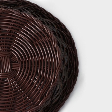 Basket for fruits and bread Daula "Tree", 21 × 21 × 6.5 cm-4
