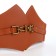 Women's belt, width 12 cm, red color