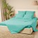 Blueberry on the elastic band "Coupe-kupa", 180x200x20 cm, turquoise, knitwear