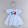 Carnival set "Stylish Princess": A rim, blue dress with swans, height 98-104 cm