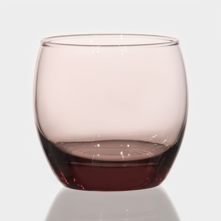 Low glass glass Luminarc Salto, 320 ml, pink color