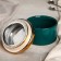 Ceramic bank for bulk products "Golden Wing", 500 ml, green color