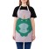 Apron kitchen with a “contented frog” photo print, adjustable, size OS