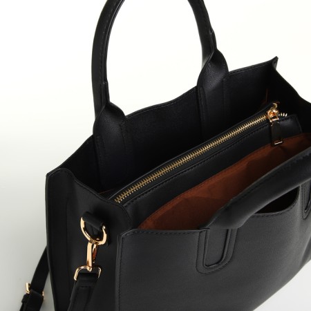 Women's bag with lightning, black color-5