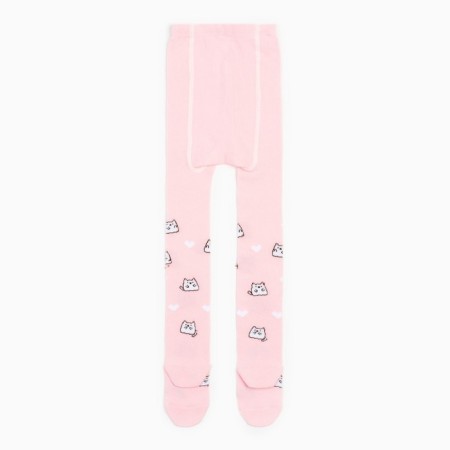 Pantyhose children's kaftan "cats", 104-110 cm, pink-2