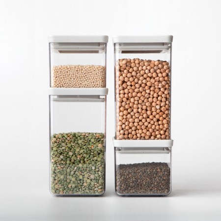 Rectangular container Brabantia Tasty Colours, light gray color, 2.5 liters-6
