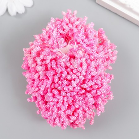Stamens for flowers "droplets bubble fuchsia" mix 4x7 mm set 700 pcs length 6.5 cm-1