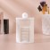 Organizer for storing cotton pads, with a lid, 6.7 × 11 cm, white color