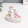 Polystone souvenir "Snowty angel in a pink wreath, in a basket with flowers" 6.5x8x5 cm