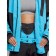 Ski costume female winter, size 56, blue color