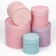 A set of round boxes 10 in 1, gift packaging, “With Love”, 10 x 10 - 23.5 x 23.5 cm