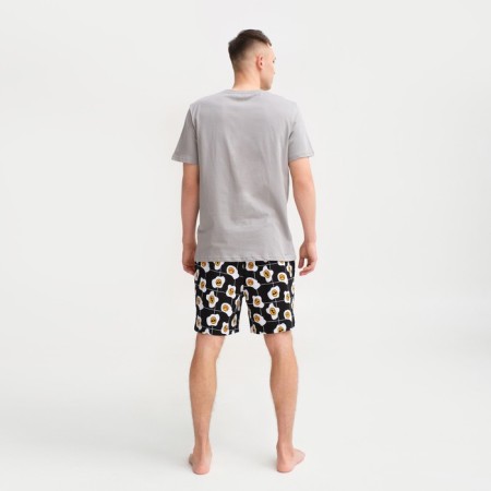 Pajama men's kaftan "good mo" size 54, gray/black-2