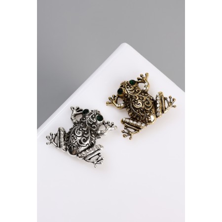Brooch "Frog" color mix-4