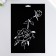 Plastic stencil "rose" 20x29cm