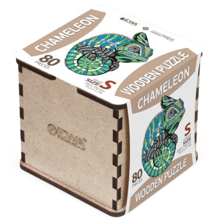 Ewa wooden puzzle, chameleon, 26 × 20 cm, puzzle-9