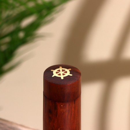 Cubes playing "Sea" wood, brass-2