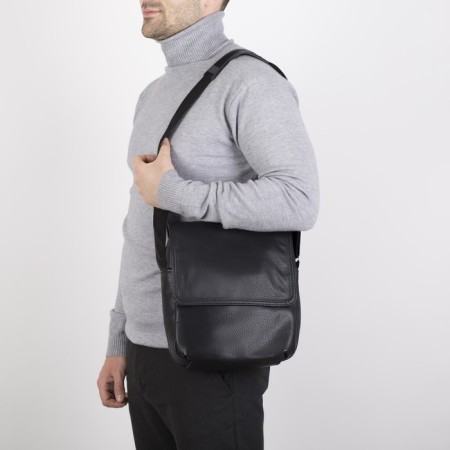 Male bag, "saxi", black color-4