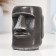 Kashpo - organizer "The Iduman Moai" large "gray stone, 11cm