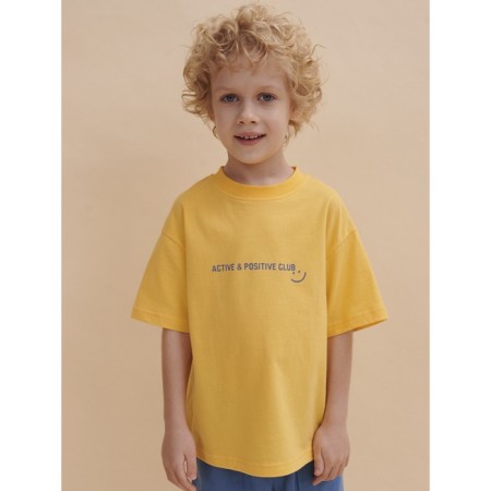 T -shirt for boys, height 116 cm, yellow color