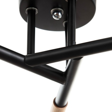 Svetogor chandelier "Star" 3x60W E27 Black 53x53x26cm-8
