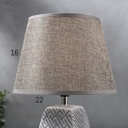 Table lamp 16444/1GR E14 40W gray 22x22x34 cm Risalux-8