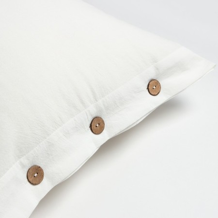 Set of pillowcases Ethel 50*70 cm - 2 pcs, col. White, greedy cotton, 140g/m2-2