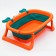 Bath -folding bath with drain, "crab", 67 cm., Biryuza/orange color
