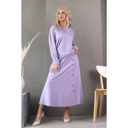 Female suit, size 54, lilac color-11