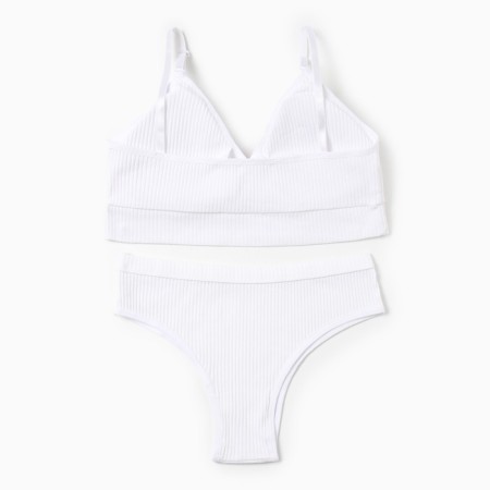 Female set (top, panties) color white, size 42-44-9