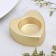 Small Climb "Small Heart. Marble" from gypsum, 7x3cm, gold
