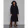 Coat insulated winter female, size 44, black color
