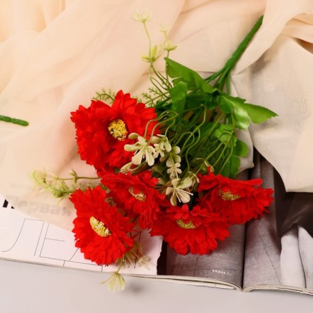 Bouquet "Chrysanthemum Zemble" 6 flowers, d-6.5 cm h-26 cm, mix