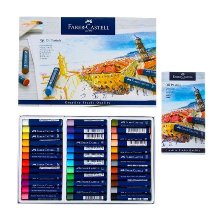 Oil pastel 36 colors Faber-Castell Studio Quality Round