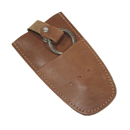 Key on the button, length 11.5 cm, brown color-1