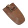 Key on the button, length 11.5 cm, brown color
