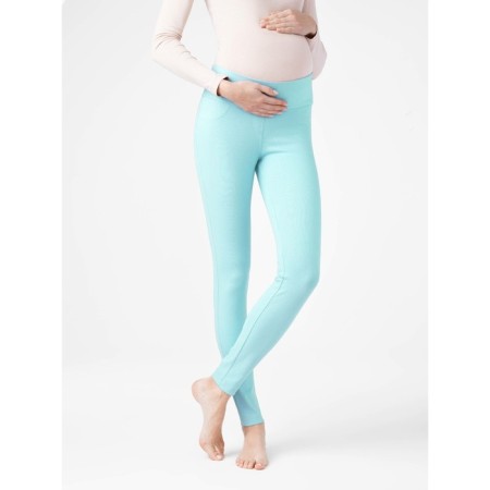 Pregnant Jeggins Conte Elegant Cosmo Belly, size L, Aqua Blue color