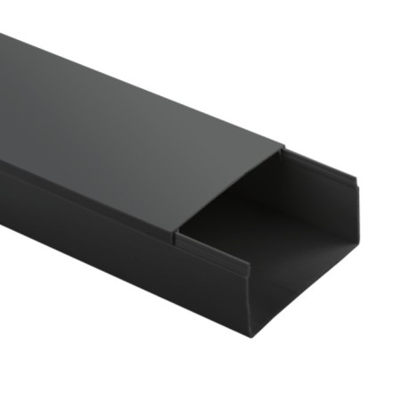 Cable-channel era KK-B-80-60 Black 80x60 mm